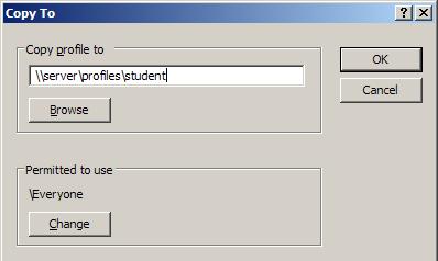 Accessing the User Profiles Settings